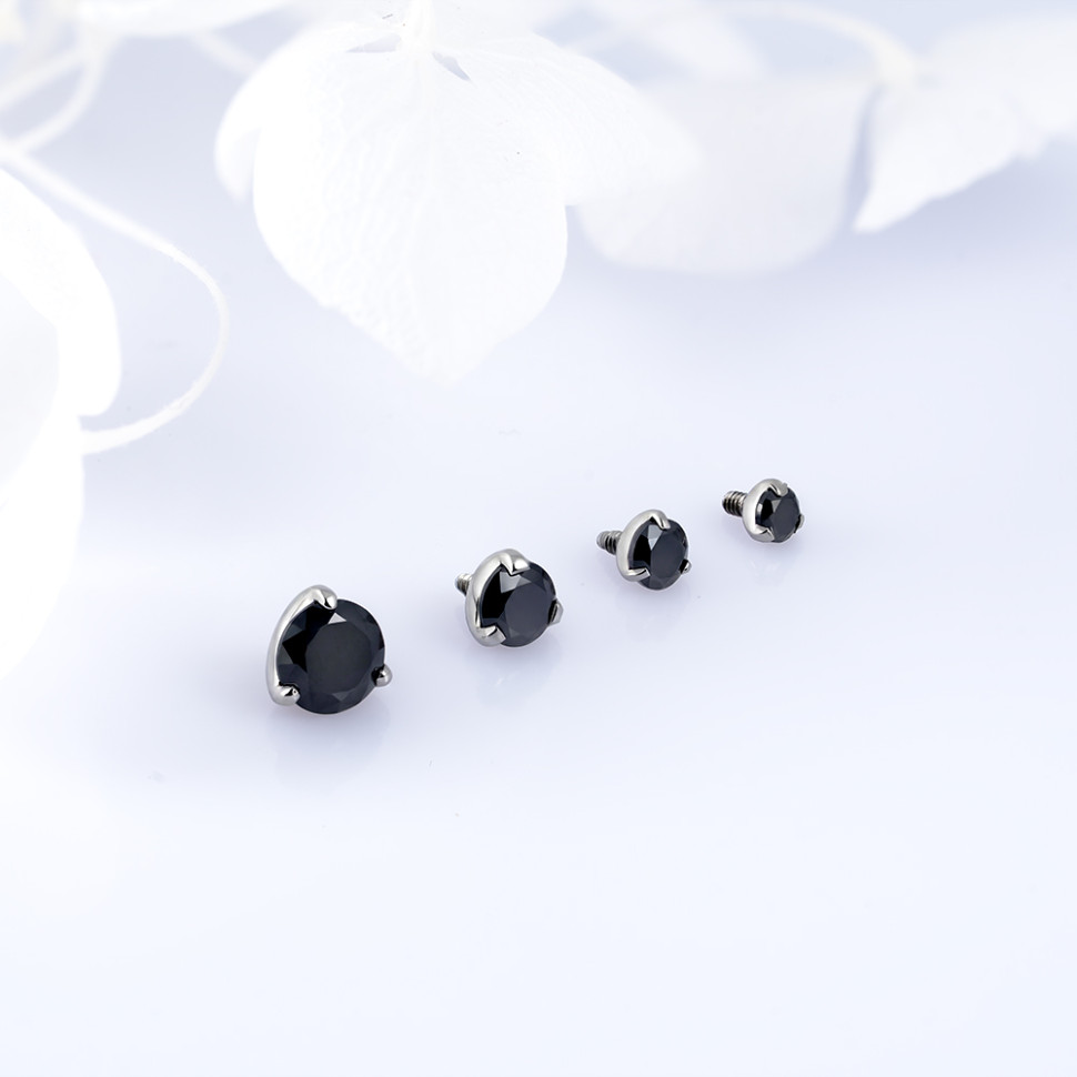 Накрутка Фианит Jet 1.2 мм