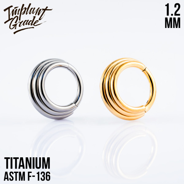 Кольцо-кликер Trio 1.2 мм (16 G)