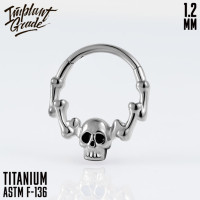 Кольцо-кликер Skull 1.2 мм (16 G)