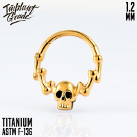 Кольцо-кликер Skull 1.2 мм (16 G)