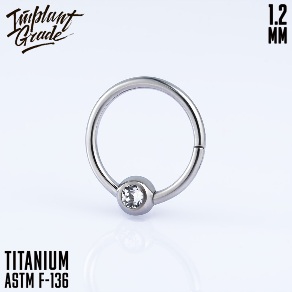 Кольцо-кликер Globe 1.2 мм (16 G)