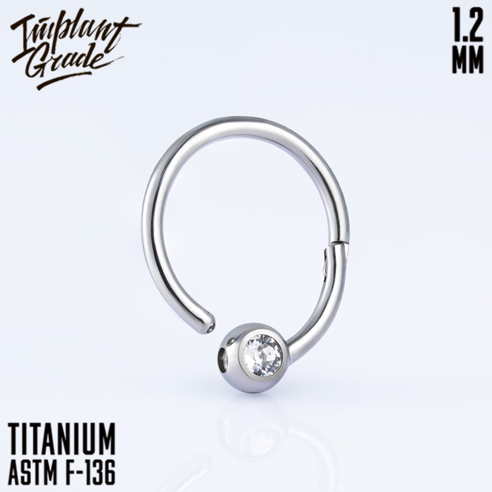 Кольцо-кликер Globe 1.2 мм (16 G)