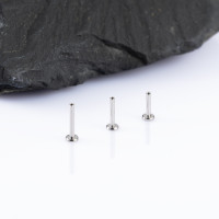 Ножка без резьбы mini 1 мм (18 G), основа 2.5 мм